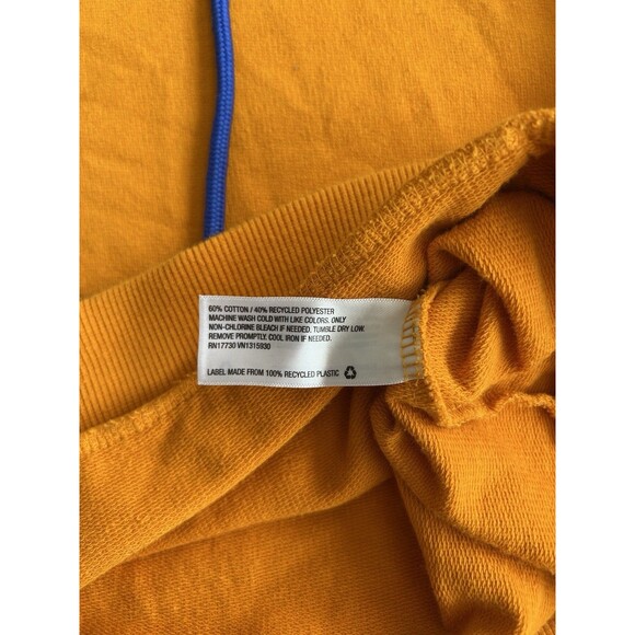 Wild Fable Hoodie Long Sleeve Pullover Yellow Blue Women’s Small Sweatshirt - Picture 5 of 9